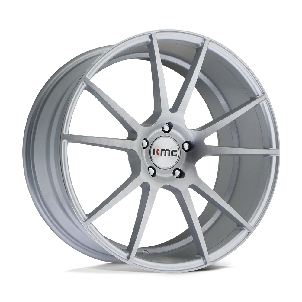 KM709 20X10 5X4.5 BRUSHED SLV 40MM