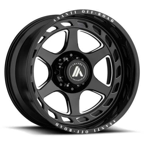 Asanti Off Road AB816 20X10 -18MM 6X139.7 GLOSS BLACK MILLED